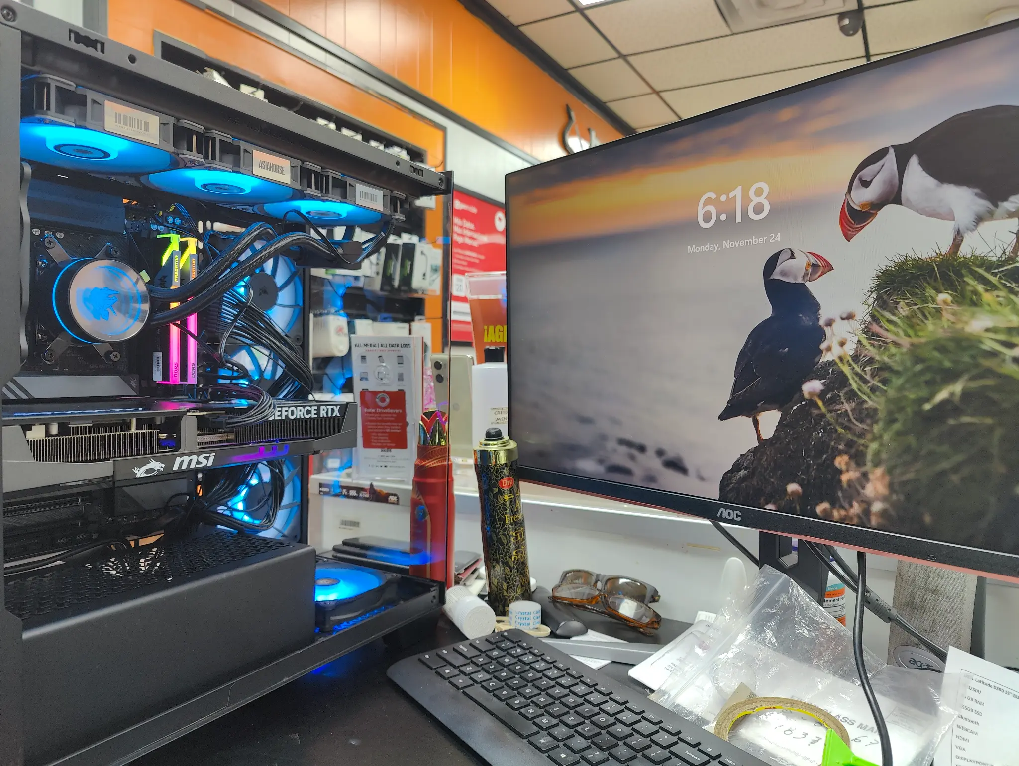 High-end Gaming PC Build with RGB Lighting